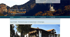 Desktop Screenshot of haus-kristall.de