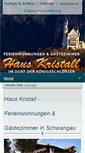 Mobile Screenshot of haus-kristall.de